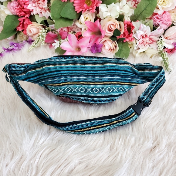 Nwot handmade hemp cotton boho fannypack - Picture 9 of 11